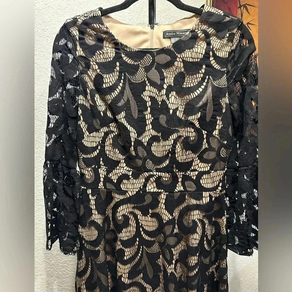 Jessica Howard black lace dress size 6 - Picture 3 of 9